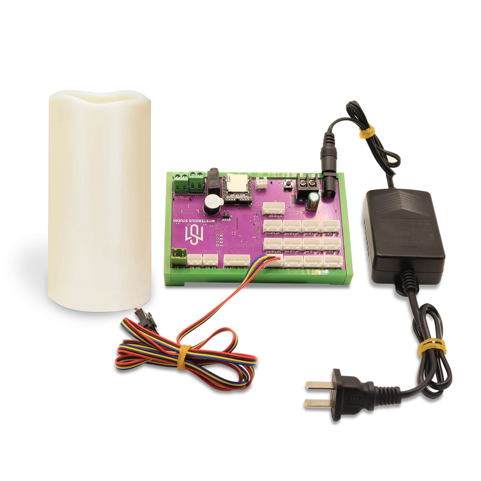 Secret room escape game mechanism props Electronic puzzle 1987 mysterious studio Sequential blow bright version candle order