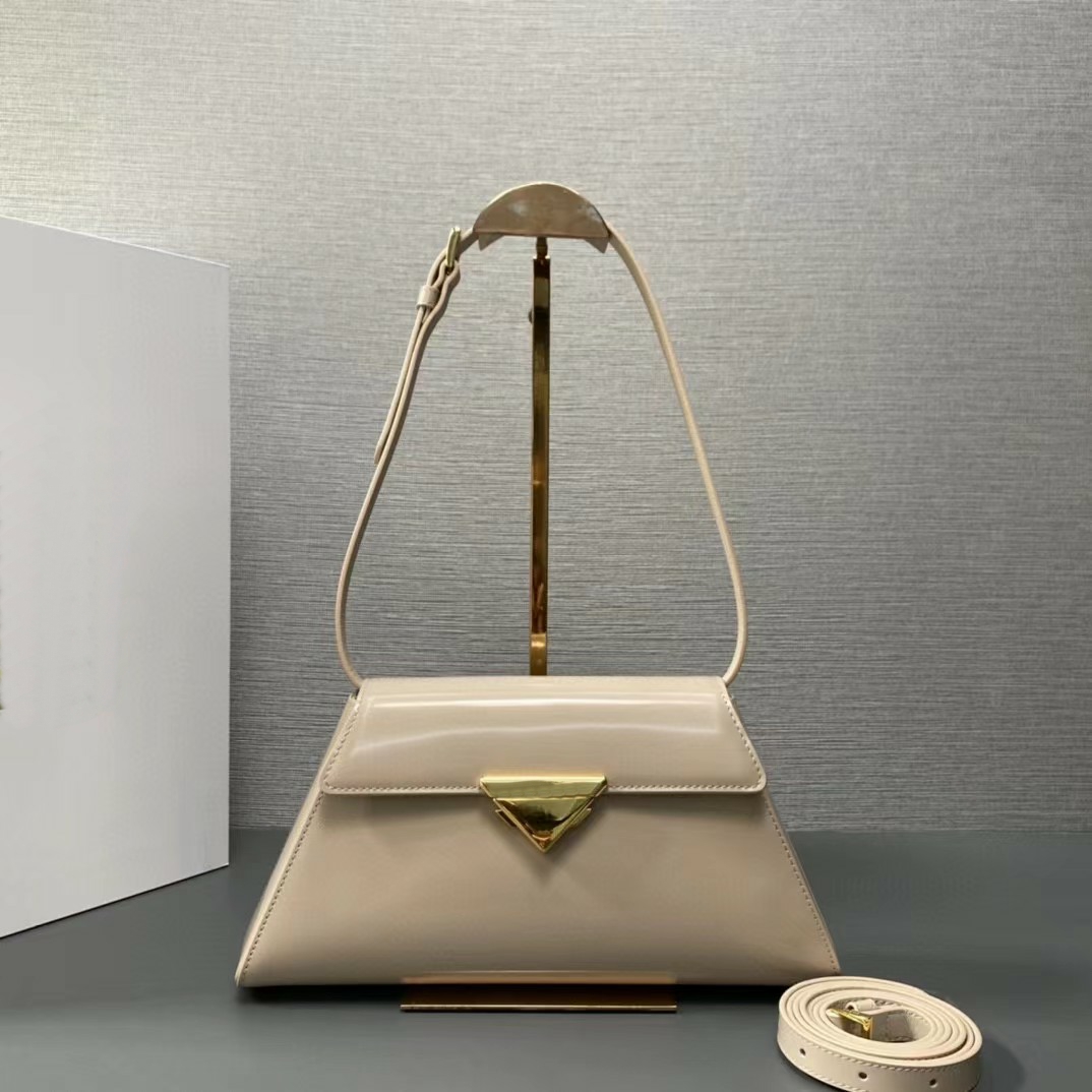 Designer Di Alta Qualità Con Borse In Pelle Spazzolata Dalle Lettere Della Passerella Incisa Con Chiusura Con Paillettes Tote Sacchetti Hardware Ton-image