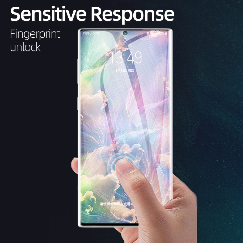 Curved Ceramic Soft Film Screen Protector For Samsung Galaxy S23 S24 Ultra S22 S21 S20 Note 20 10 Plus Explosion-proof Protective Films with install t