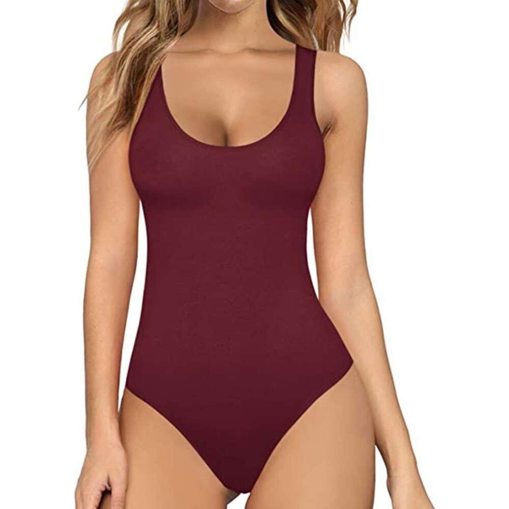 Women's Sexy Sleeveless Hot Selling Summer Slim Fit Tank Top Bodysuit Women