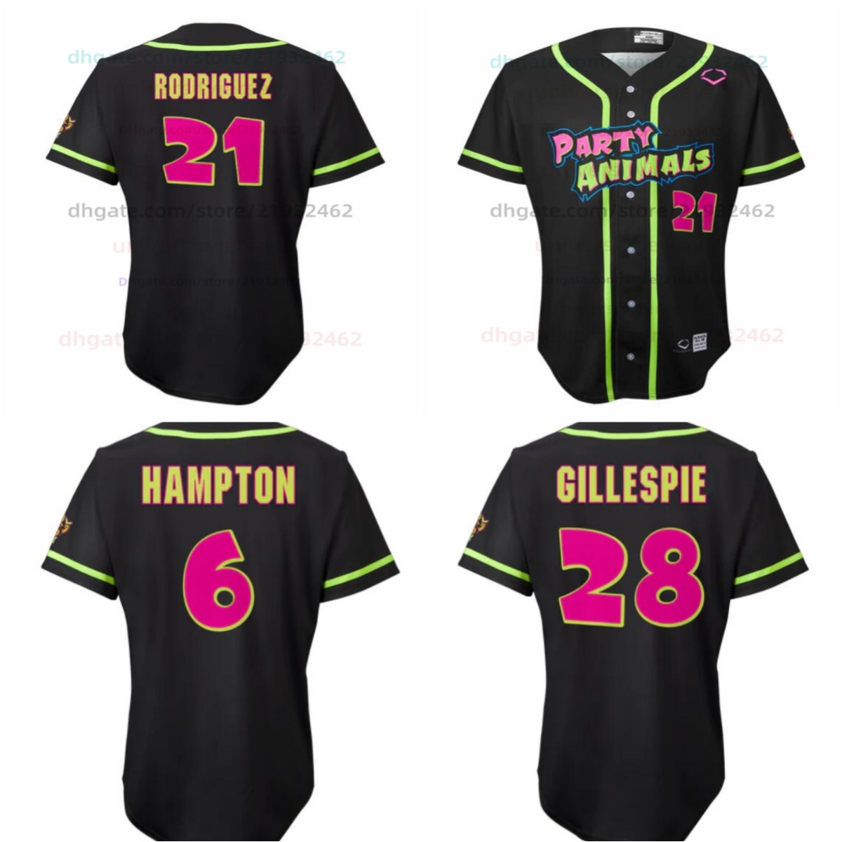 Party Animals 21 Riyan Rodriguez 31 Sean Fluke 28 Drew Gillespie 6 Reece Hampton EvoShield jersey black