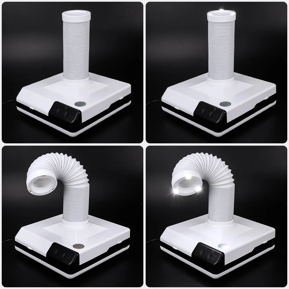 60W Nail Dust Collector Machine Nail Dust Vacuum Cleaner For Manicure Pedicure Nail Art Salon Dust Suction Remover Powerful Fan 240321