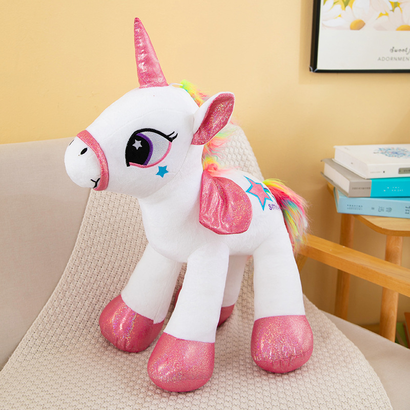 New Rainbow Unicorn Doll Plush Toys Dolls Stuffed Anime Birthday Gifts Home Bedroom Decoration