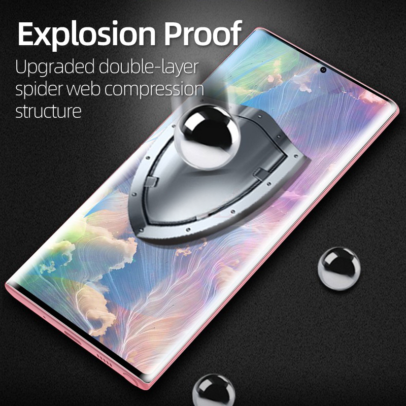 Curved Ceramic Soft Film Screen Protector For Samsung Galaxy S23 S24 Ultra S22 S21 S20 Note 20 10 Plus Explosion-proof Protective Films with install t