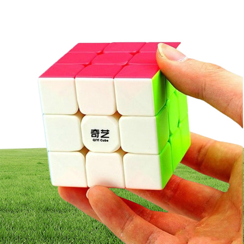 Qiyi Speed Cube Magic Rubix Cube Warrior 55CM Easy Turning Sticker Durable for Beginner Players
