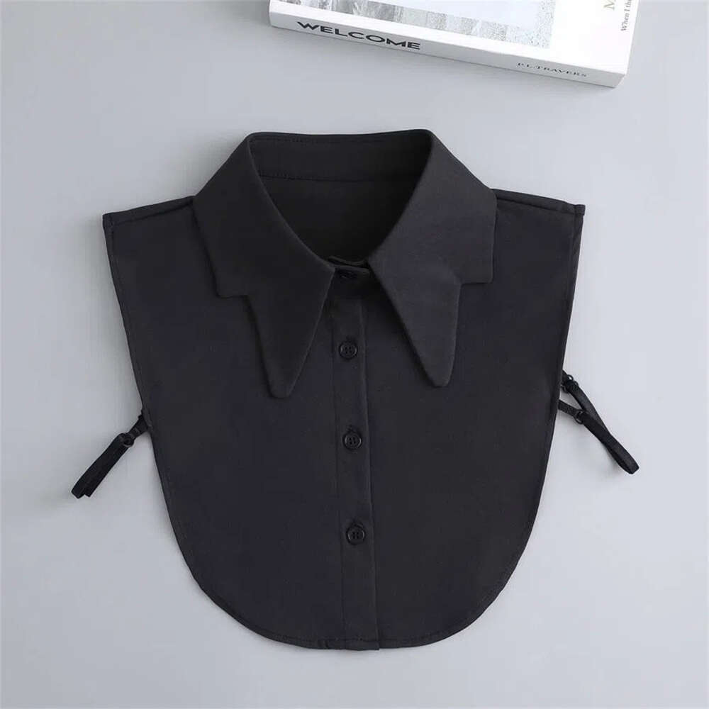 Women's Versatile Multifunctional Sweater Decorative Shirt with Suit Workwear Fake White Pointed Collar
