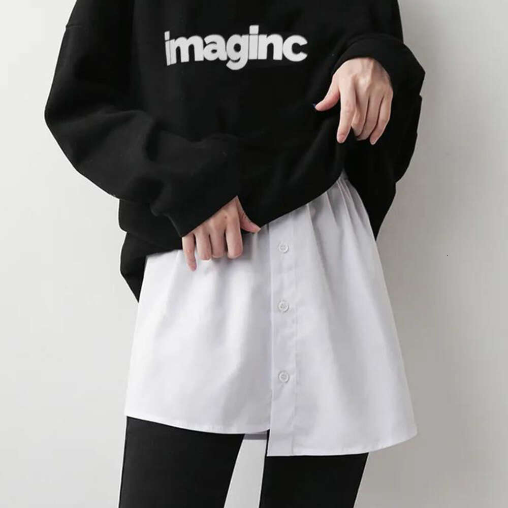 Small Fart Curtain Paired with Hoodie Base Artifact Fake Hem Autumn Inner Layering to Cover Buttocks and Thicken Skirt for Women's Fashion