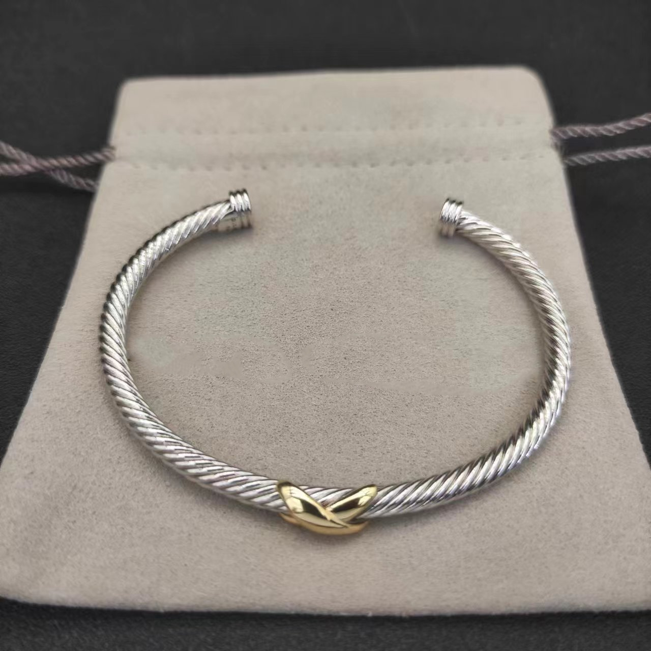 Davidlys Bracelet Jewelry Designer Classical Popular Davidlys Yurmanly Bracelet Jewlery Designer For Women Steel Gold Punk With Diamond Fashion Bracelet 6Ee