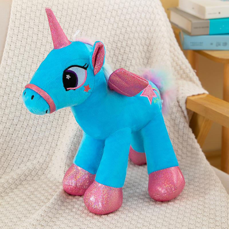 New Rainbow Unicorn Doll Plush Toys Dolls Stuffed Anime Birthday Gifts Home Bedroom Decoration