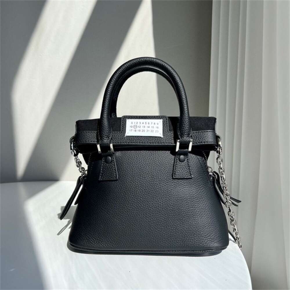 MM6 niche design Mira shoulder women 5AC cowhide handbag crossbody shell bag chain strap genuine leather for leisure