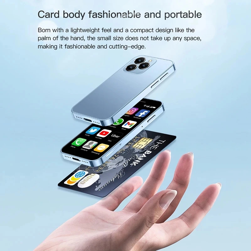 SOYES XS16 Mini 4G LTE mini Smartphone 3GB RAM 64GB ROM Android10.0 3" Display 5MP Camera Dual SIM With Play Store WhatsAPP