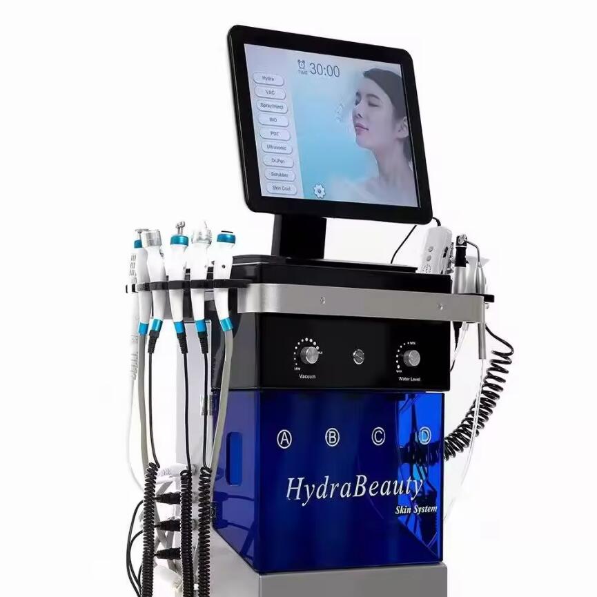 High quality 15 in1 Hydra facial machine skin care Micro dermabrasion rf face lifting Diamond Peeling Water Jet Aqua wrinkles removal face cleaning be