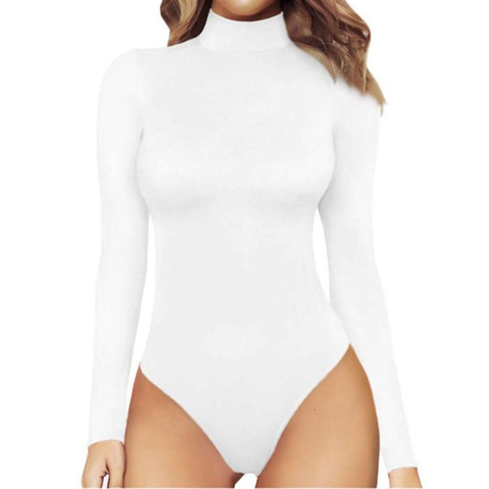 Women's Casual Bottom Top, Long Sleeved Tight Fitting Jumpsuit, Leopard Print