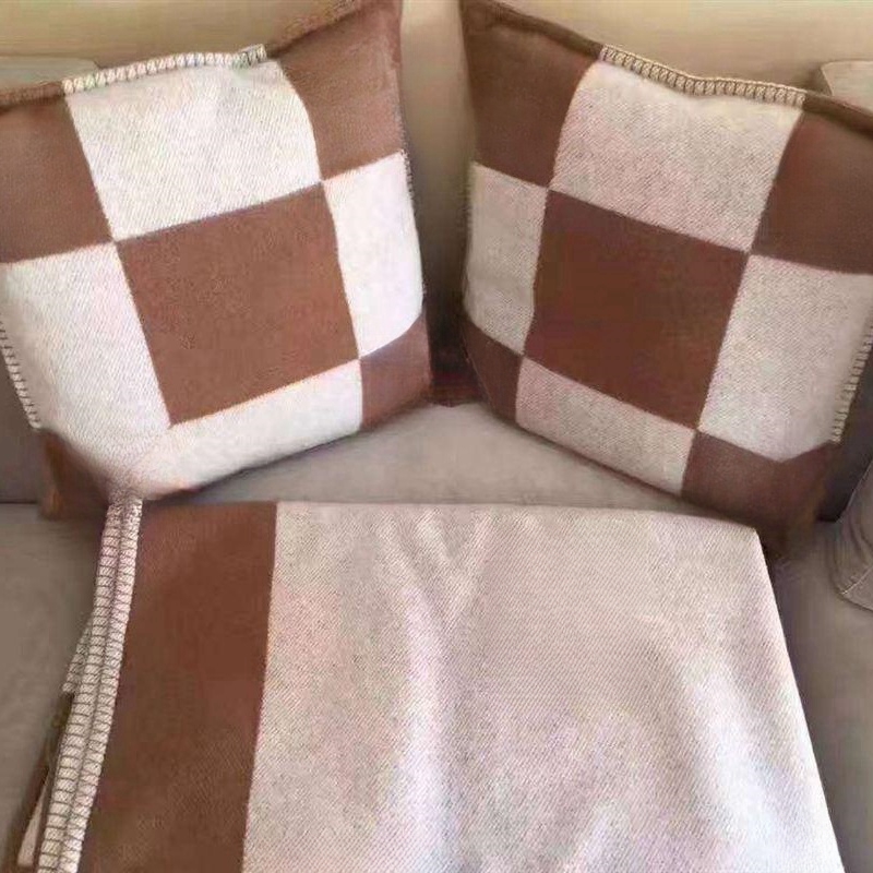 Woven Twill Jacquard Sofa Wool Home Case 45x45/65x65cm Without Pillow Core