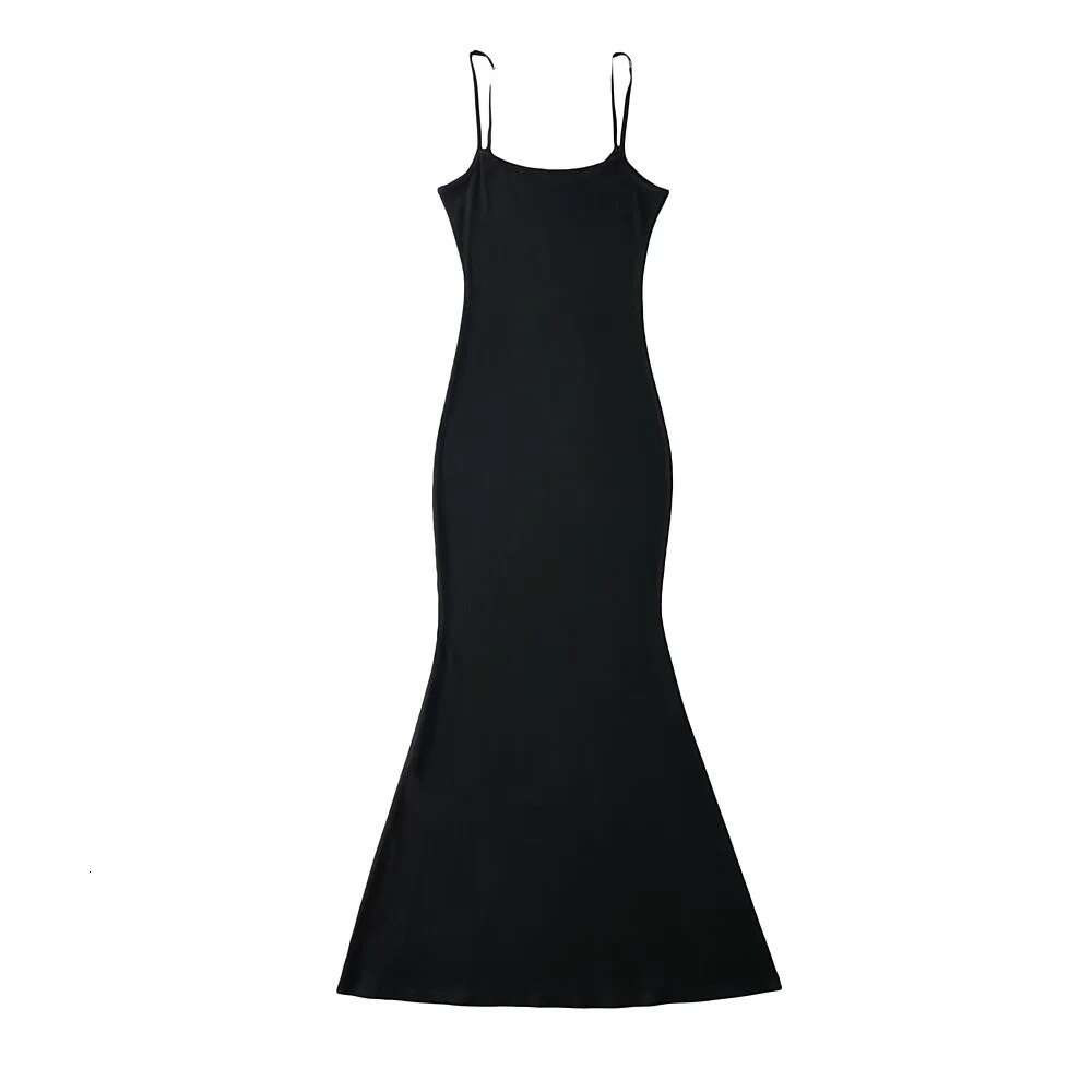 Sweet and Spicy Sexy Sleeveless Waist Strap Dress for Women Summer Pure Desire Style Charm Fish Tail Mid Length Wrapped Hip Skirt