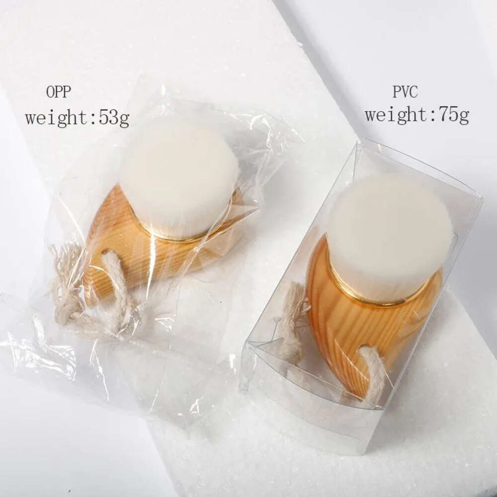 Cleansing Brush Handle Manual Wood Facial Soft Face Massager Skin Pore Clean Care Brushes Beauty Cepillo De Limpieza Facial De Madera Manual Con Reini