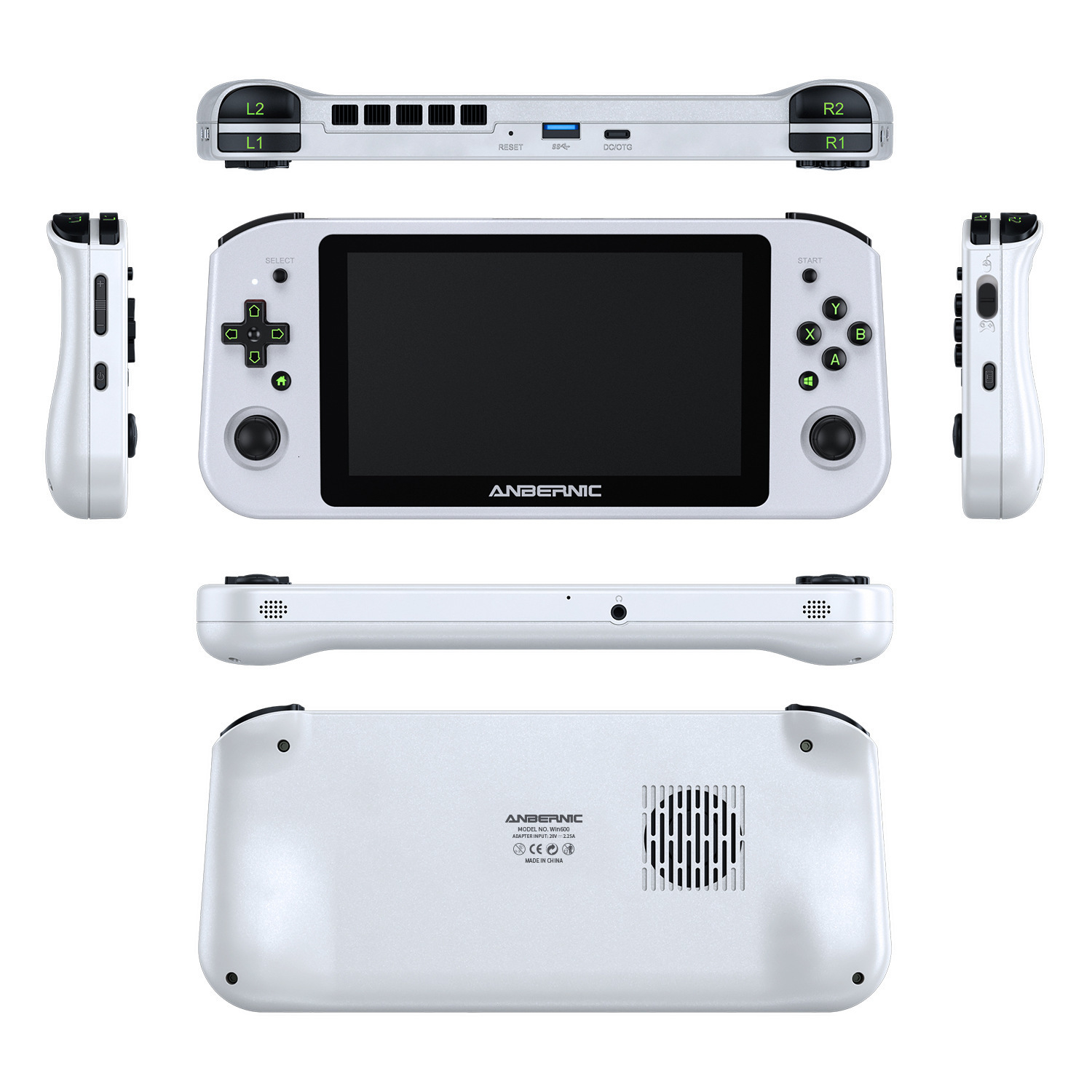 Portable Game Players Anbernic Win600 Handheld Console 5 94 INCH PC Pocket Mini Laptop Win10 Steam OS System 3050e 3020e Steam Deck 230816