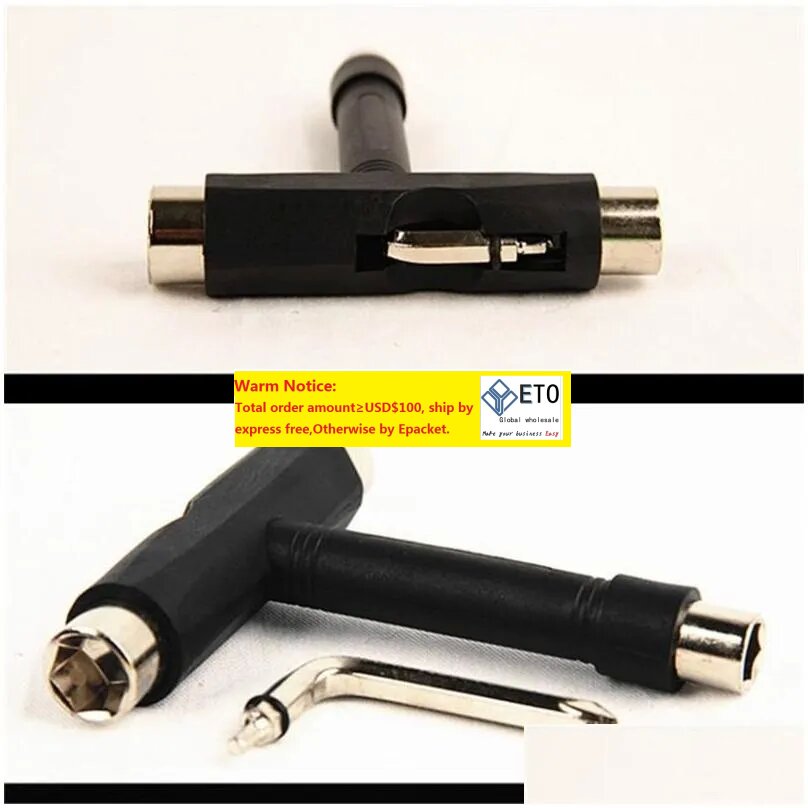 Other Hand Tools Socket Wrench T Type Handtools Iron Skate Board Bearing Spanner Dance Special Tools Non Slip Plastic 2 5Gy G2 Drop Dhzaj LL