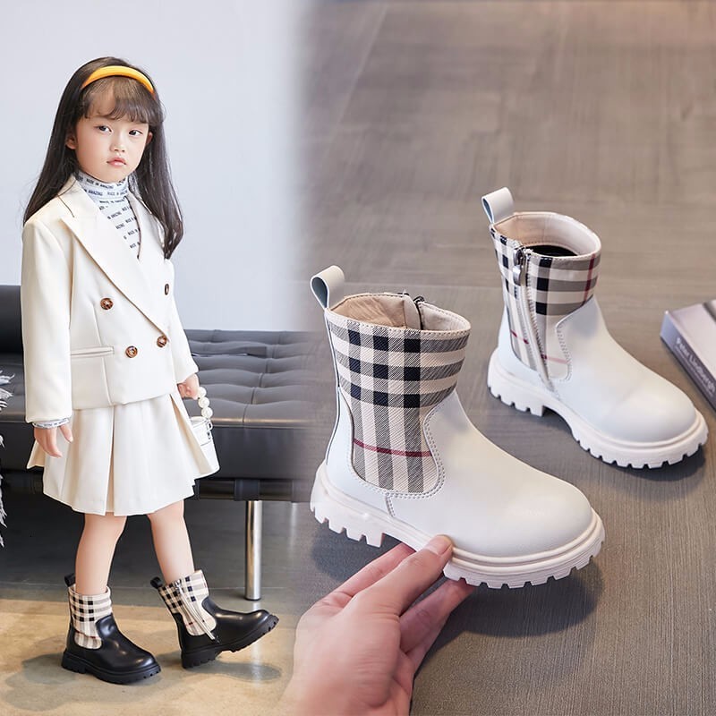 2022 Autumn/Winter New Checkered Small Boots 230901