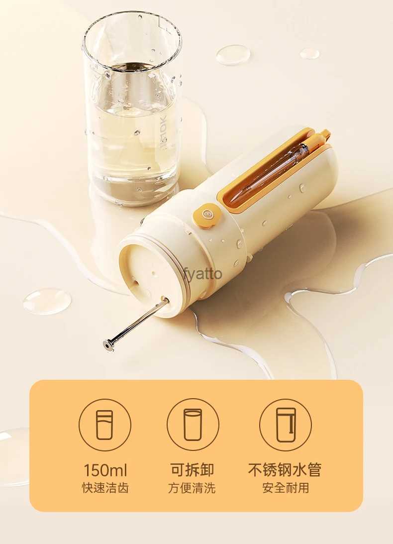 Other Appliances JIMOK S2 oral irrigator portable dental floss with water spray 150ML water tank waterproof tooth cleaner 4Tips H240322