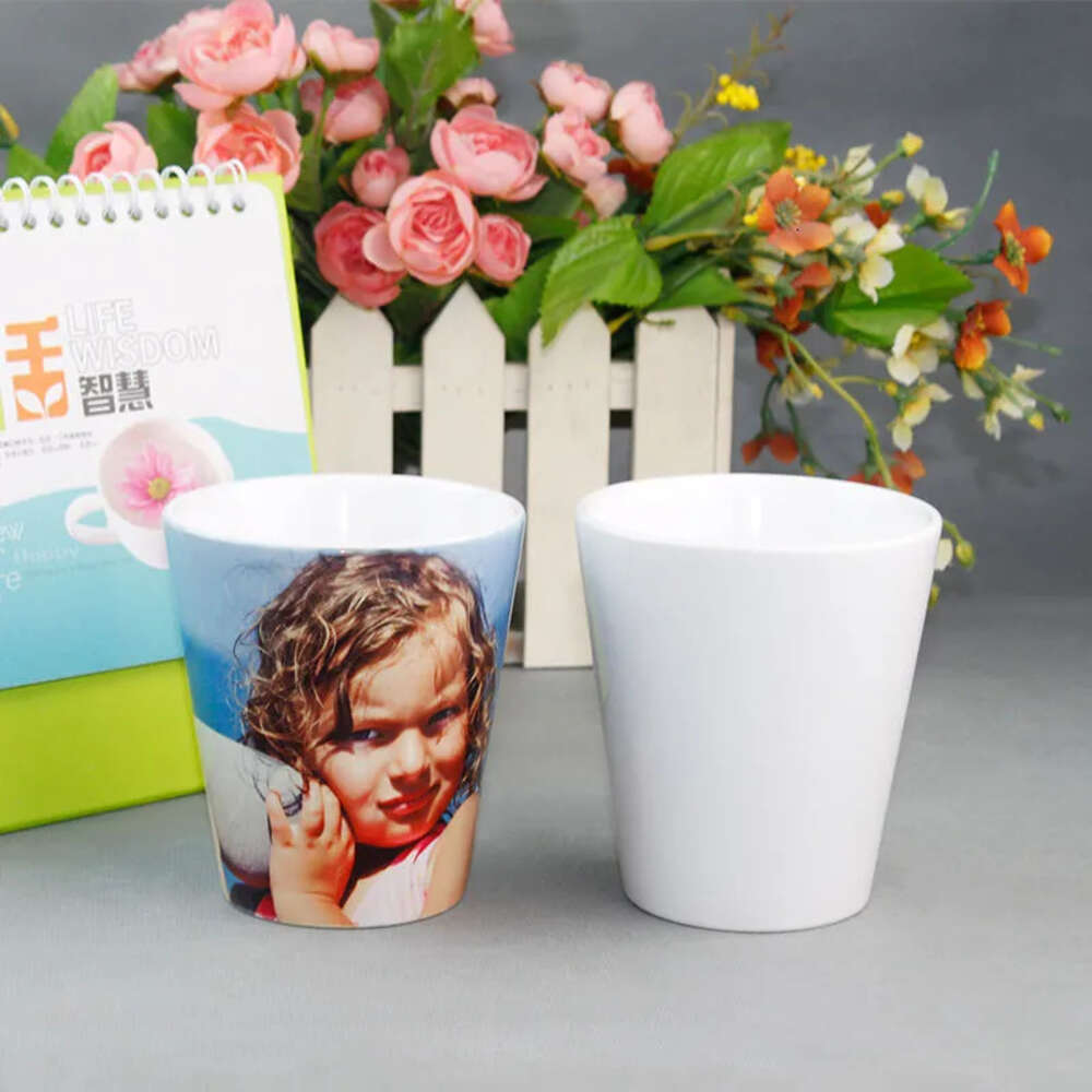 Pots 12Oz Sublimation Heat Flower Ceramic Press White Graden Gome Decoration Plant Pot 0614