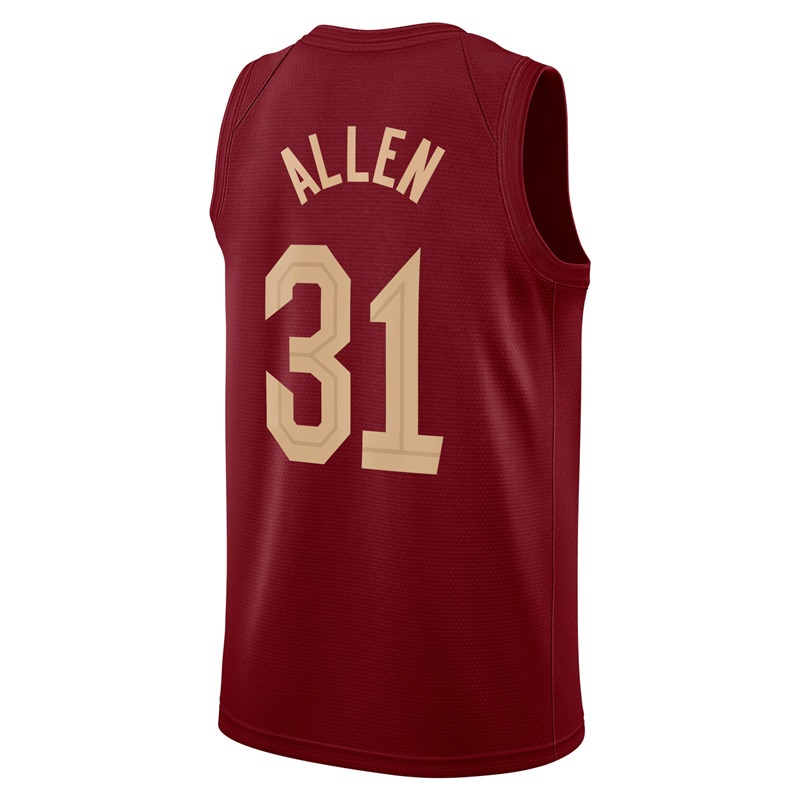 Donovann Mitchell Basketball Jersey Darius Garland Evan Mobley Max Strus Cavs Jarrett Allen DeAndre Hunter Georges Niang City Dean Wade Jerome Sam Mer