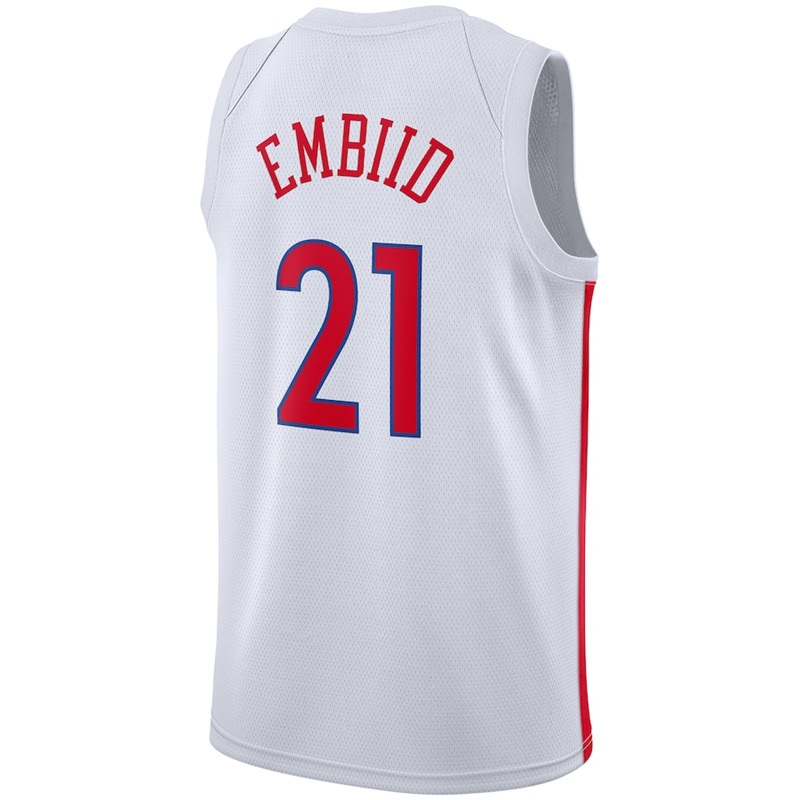 Joel Embiid Tyrese Maxey Basketball Jersey Paul George Allen Iverson V J Edgecombe Jared McCain Caleb Martin Sixer ominick Barlow 76er Quentin Grimes 