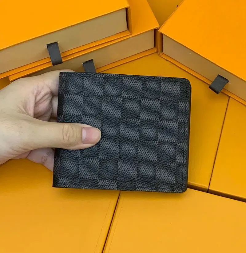 Designer Wallets High Quality Woman Card Holder Luxury Designer Mini Flip Fold Multi-Color Leather Men And Women Purse Wallets & Holders 09