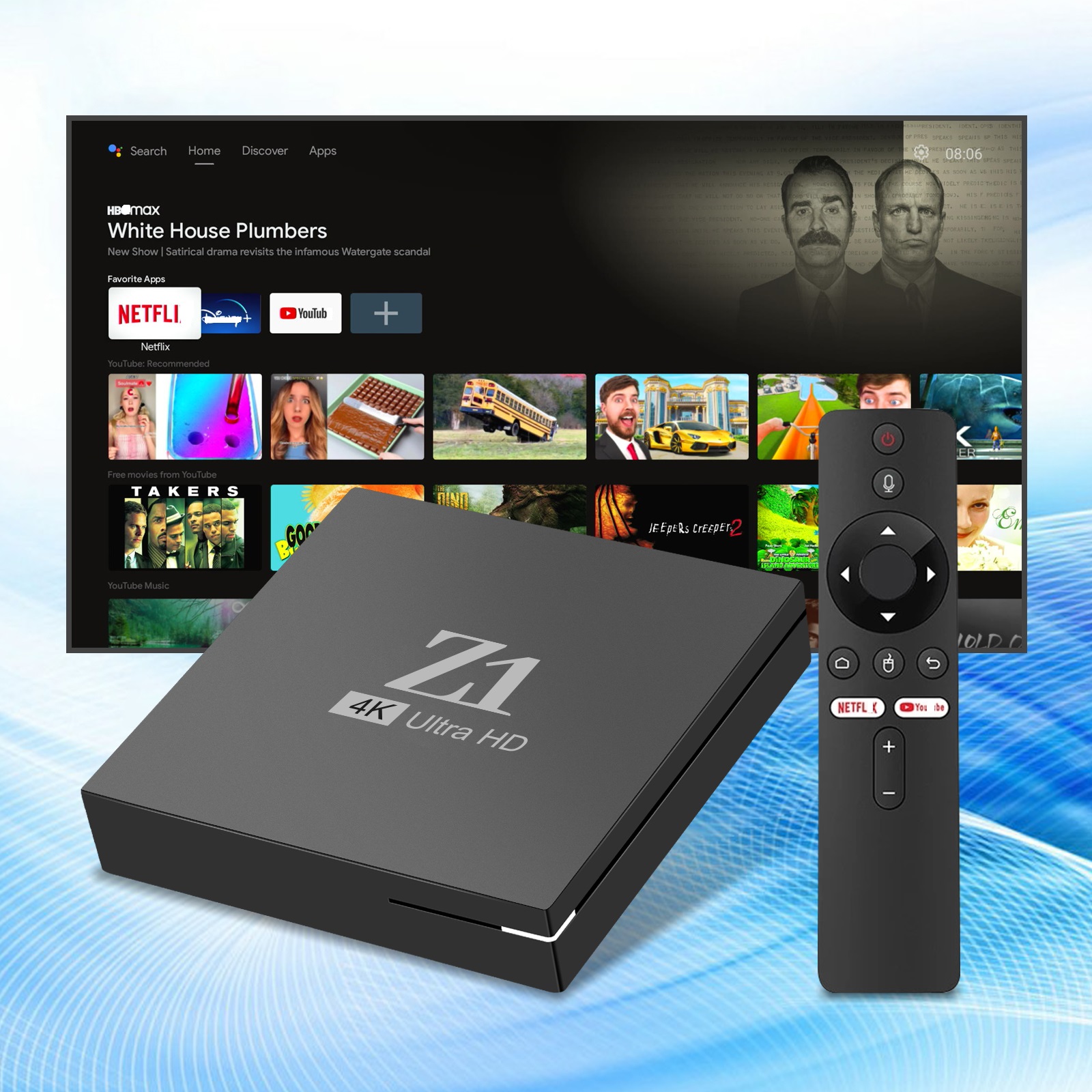 Z1 ATV Box Android 11 2.4G/5G WIFI 4K HD Allwinner TV Box H313 2GB16GB Hot Android OTT tv Box