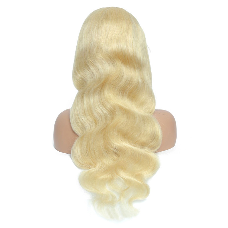 Full Lace Wigs 150% Density Indian Human Hair Body Wave 613 Color Blonde Straight Virgin Hair Mink Yirubeauty Wig Silky Straight