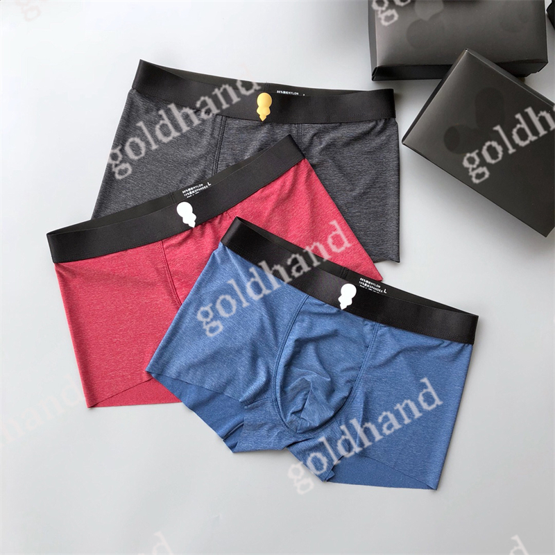 Mens Casual Underpant Summer Sport Breathable Boxers Sexy Male Uderwear Letter Printed Briefs