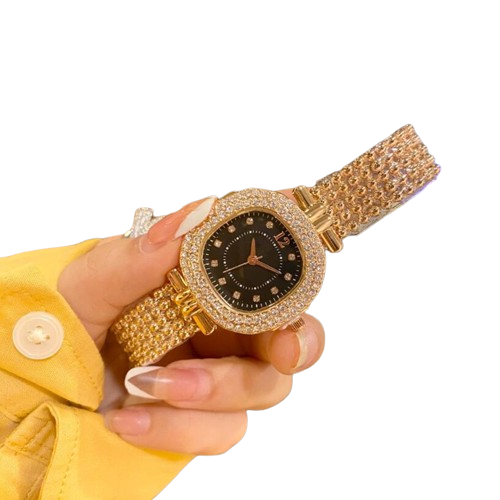 Fashion Luxury Gold Watch Women Watches Rhinestone Ladies wristwatch Stainless Steel iced out diamonds famous brand bracelet Clock