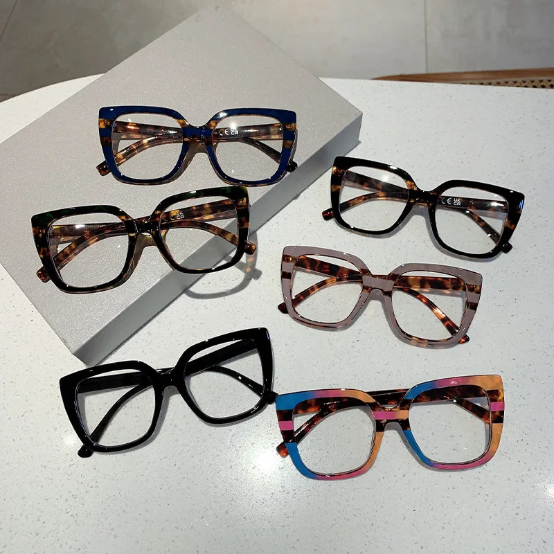 Retro anti blue light optical cat eye sexy womens glasses luxury brand designer trend for women Myopia prescription glasses frame 240322