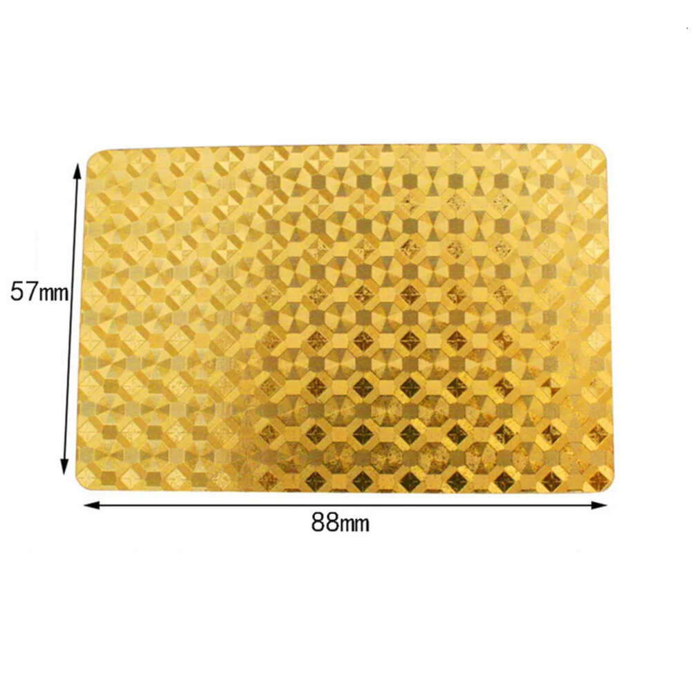 Card Playing Foil Cards Waterproof Gold Plated Euro Poker Table Games For Gift Collection Free Shipping S s