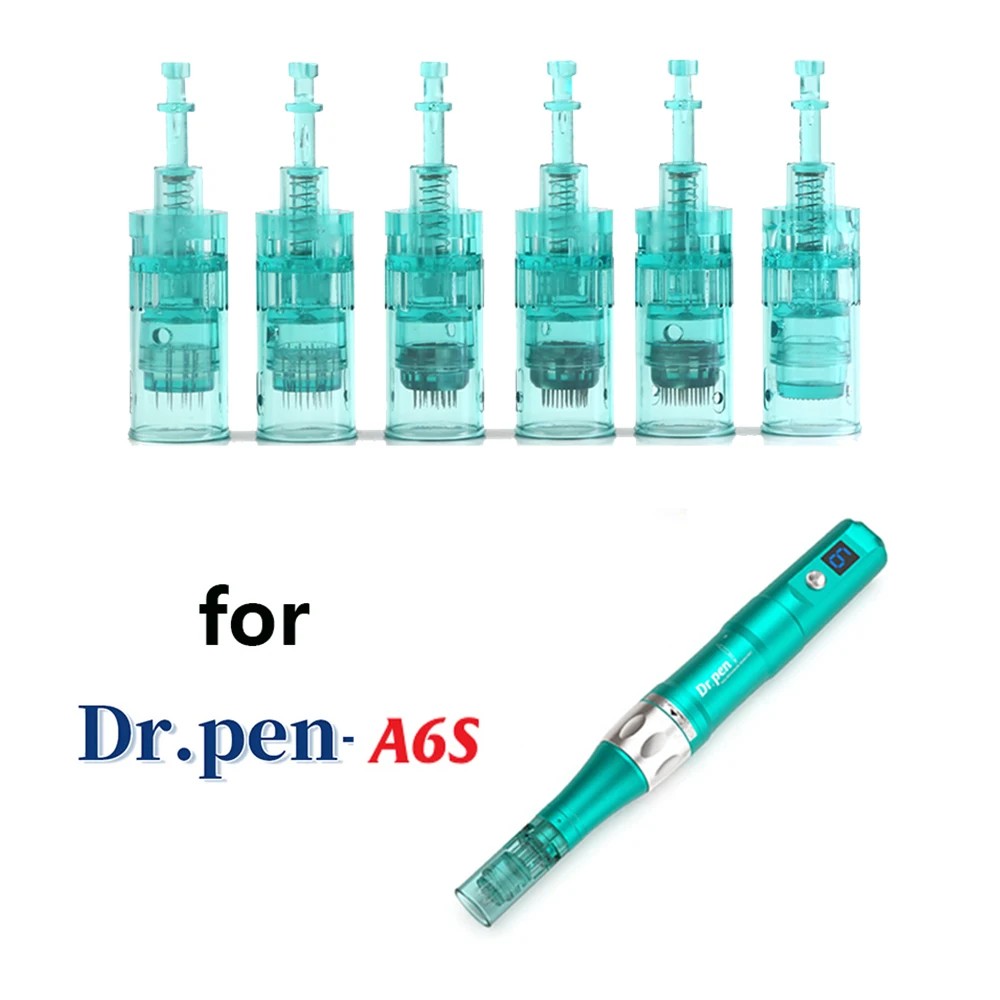 Dr.pen A6S Needle Cartridge Anti Back Flow Micro Skin Needling 11 16 24 36 42 Nano MTS Tips Fit on Dr pen Dermapen replacement Derma Microneedling