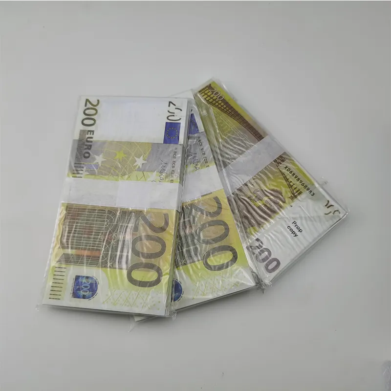 Party Supplies Movie Money Banknote 5 10 20 50 Dollar Euros Realistic Toy Bar Props Copy Currency Faux-billets 100 PCS Pack a03