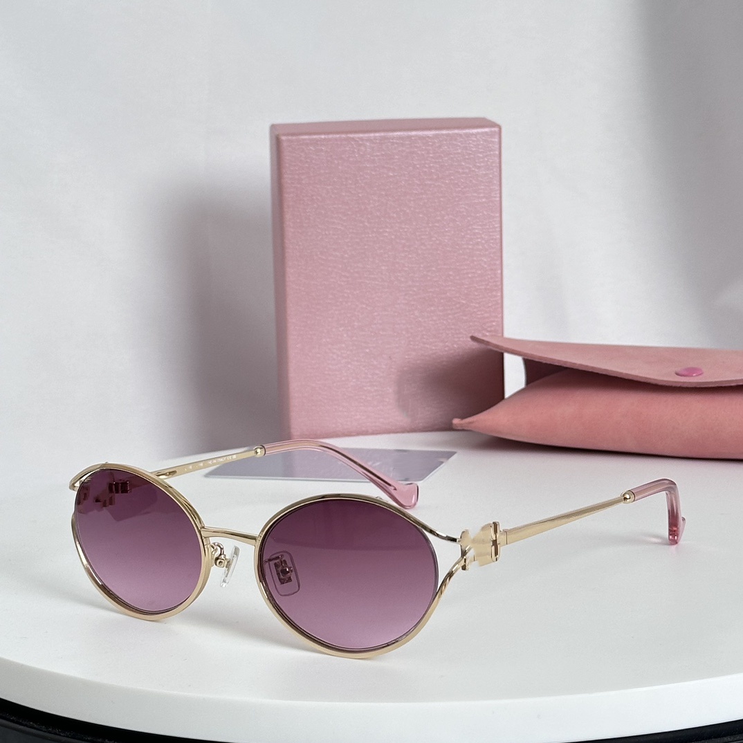 Women's Luxury Oval Cat Eye sunglasses Top Quality 52Y for men designer Sunglasses Fashion Anti-UV400 sunglass Outdoor Classic Style Eyewear Retro Unisex with box