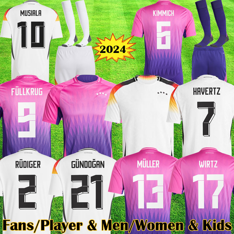 2024 Germany soccer jerseys FULLKRUG HUMMELS KROOS GNABRY WERNER DRAXLER REUS MULLER GOTZE European Cup football shirt Men kids kit Fans Player Germany jersey 4XL