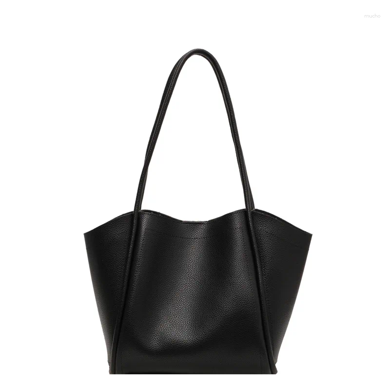Evening Bags Vintage Women Shoulder PU Ladies Hand Bag Casual Big Tote Large Capacity 2024 Female Commuting Handbag Bolsa