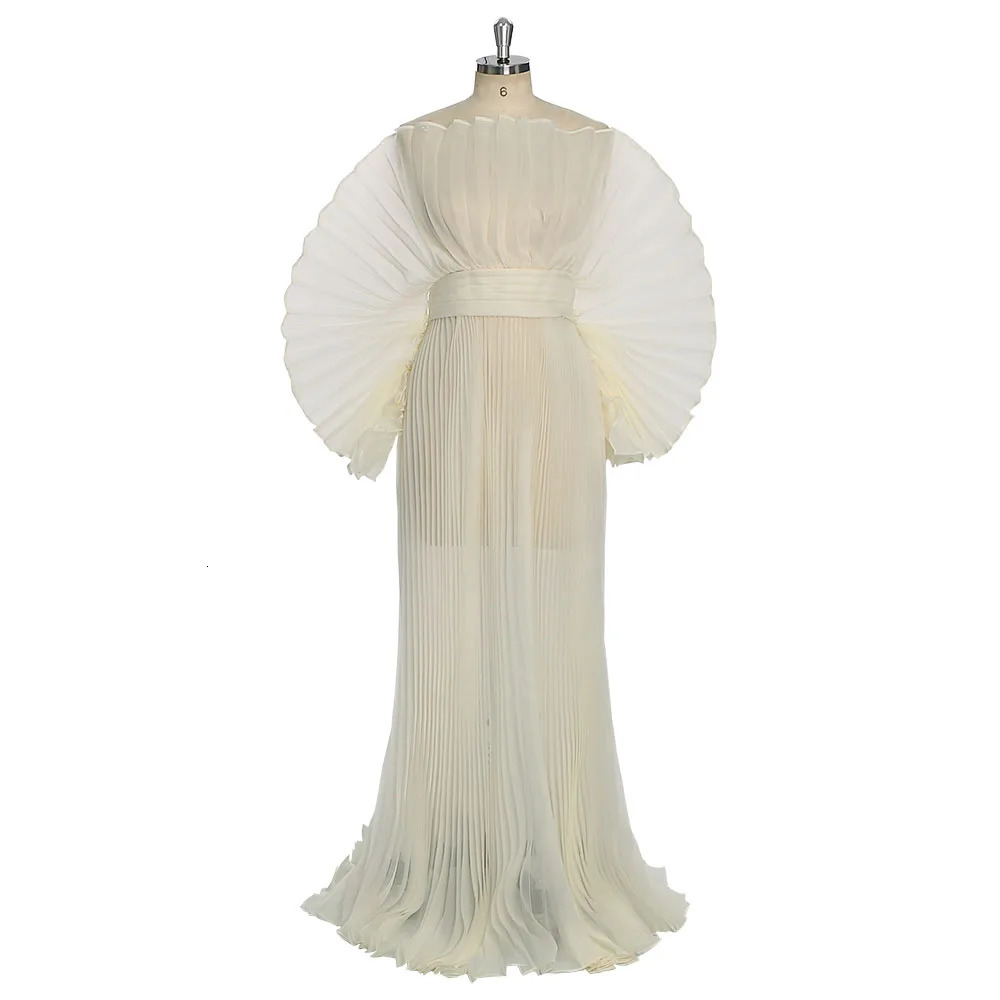 Fashion Organza Pleated Maternity Dress for Po Shoots Dresses Pregnancy Shoot YW230726 240309