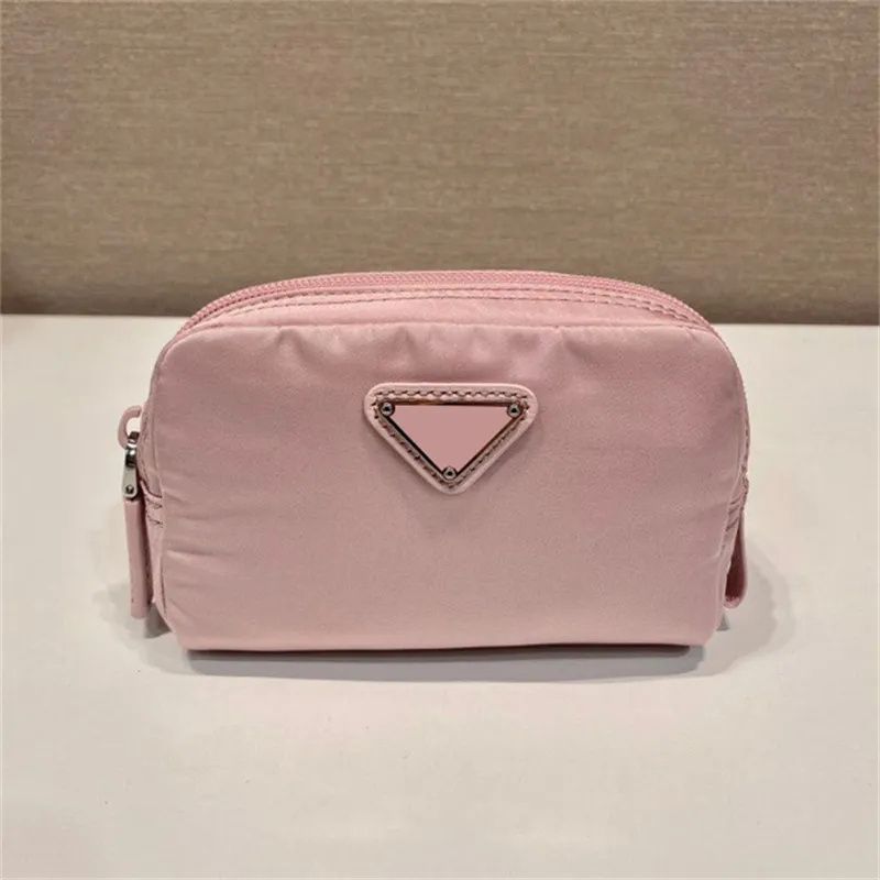 Re-Nylon Small Makeup Bag Designers Toiletry Wash Pouch Luxury Travel Cosmetic Bags Men Fashion Nylon Zipper Small Purse Make Up Bag