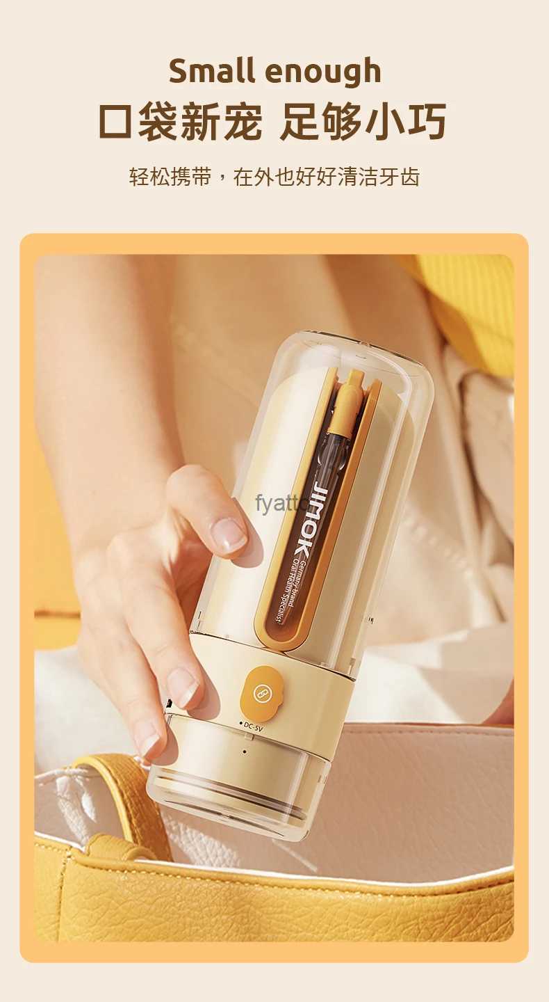 Other Appliances JIMOK S2 oral irrigator portable dental floss with water spray 150ML water tank waterproof tooth cleaner 4Tips H240322