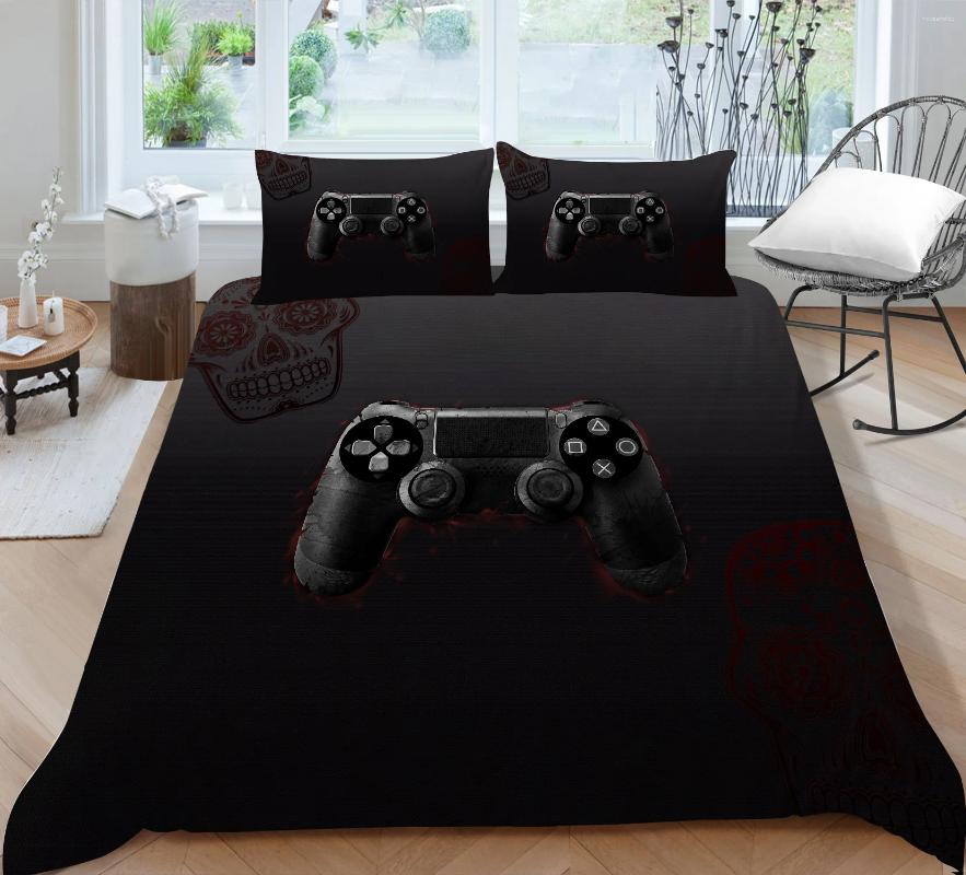 Bedding Sets Gamer Gamepad Duvet Cover Set for Boys Girls Kids 3D Gaming Geometric Comforter &pillowcases Bedroom Decor