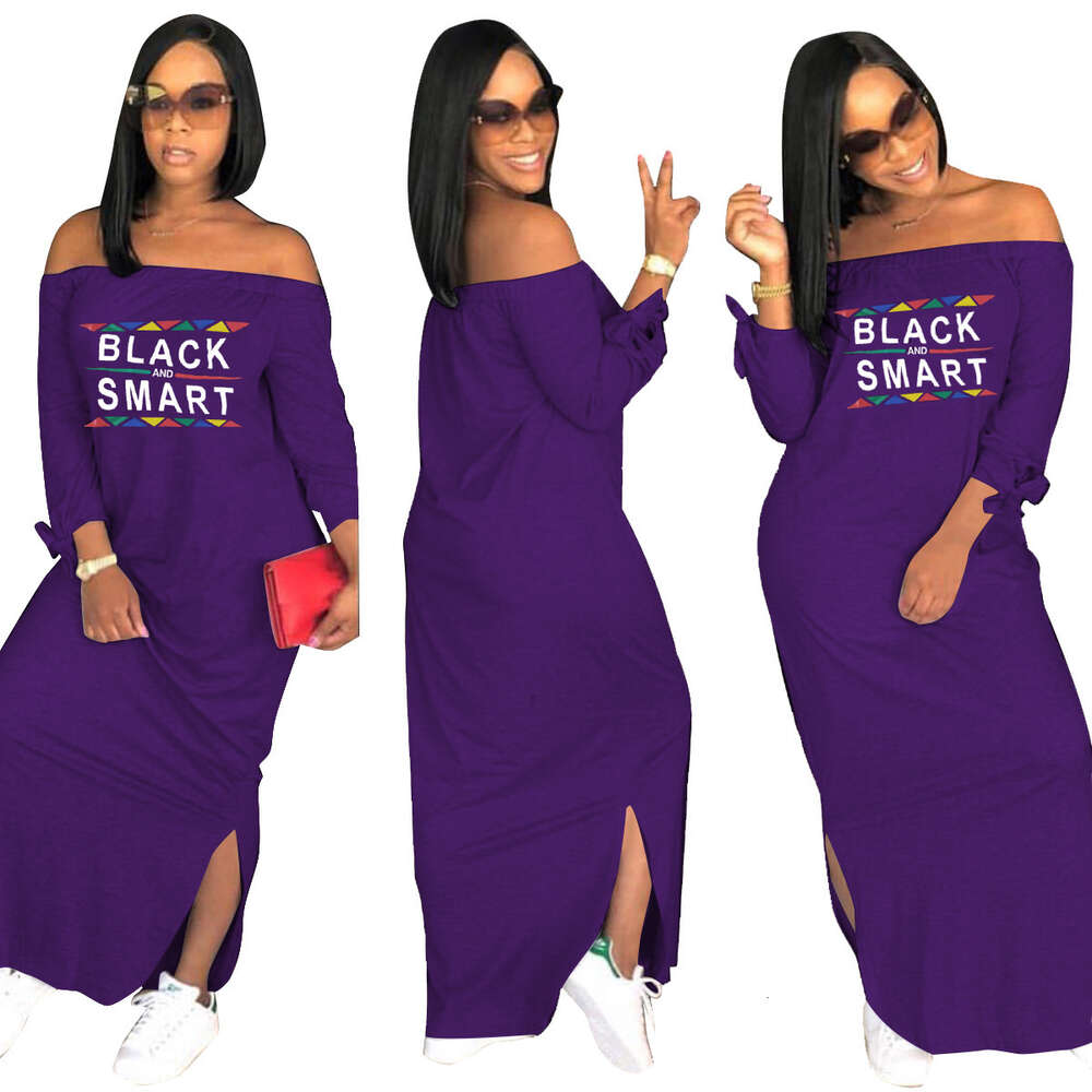 RETAIL Summer Plus Size 3xl Womens Clothing Maxi Dresses For Woman Short Sleeve Letter Printed Split Causal Sexy Dress