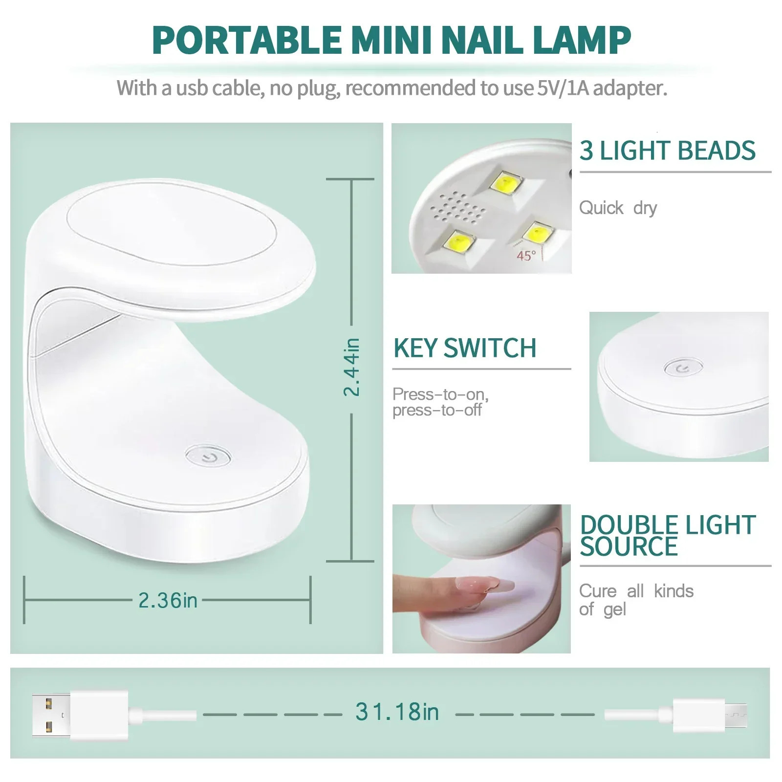 Nailpop Nail Tips and Glue Gel Nail Kit Fast Nail Extension Set with Soft Gel UV Lamp 600Pcs Semi Matte Nails and Files Tools 240321