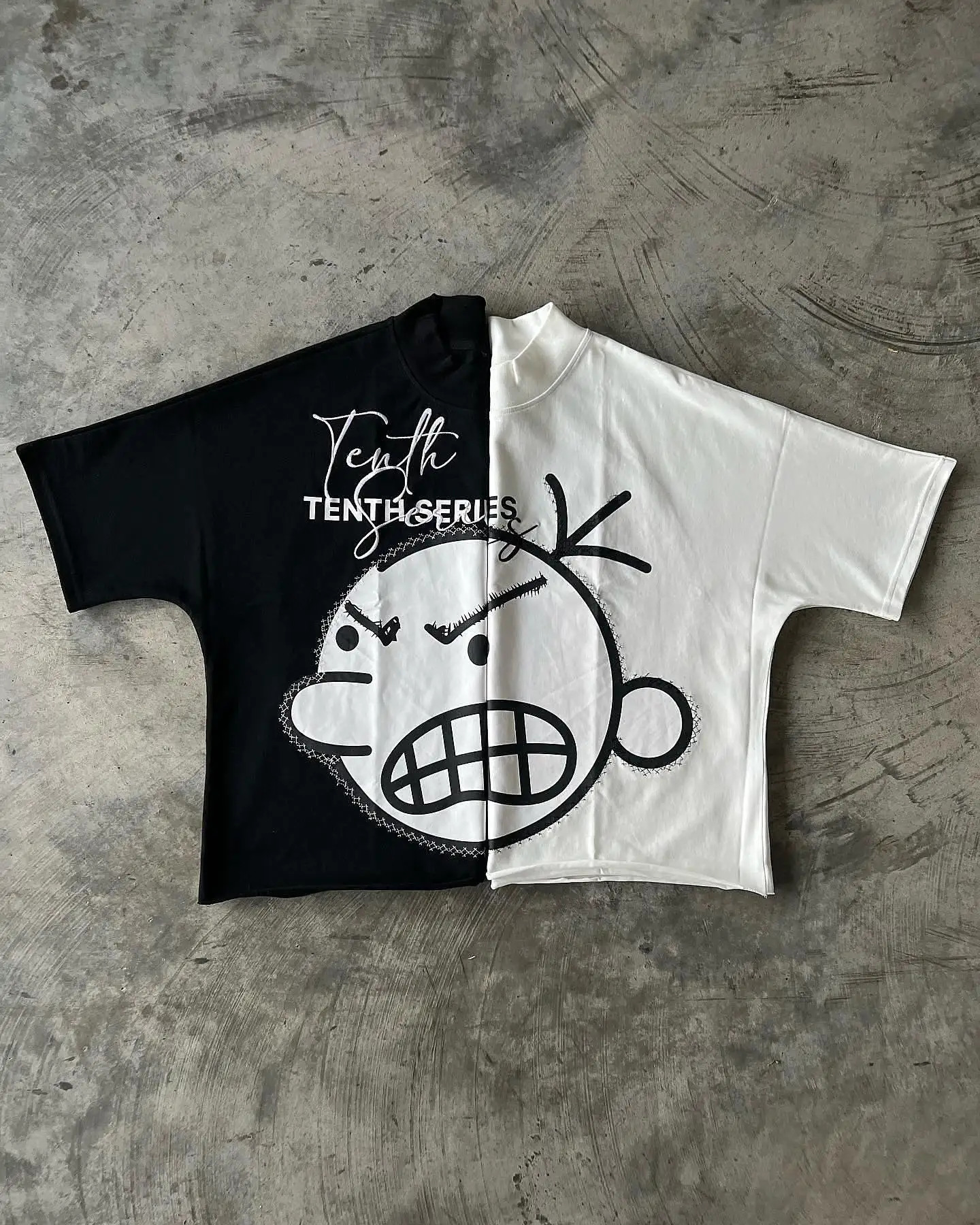 Streetwear T Shirt Y2K Harajuku Hip Hop Letter Cartoon Graphic Print Oversized Tshirt Mens Round Neck Cotton Short Sleeve Tops 240315