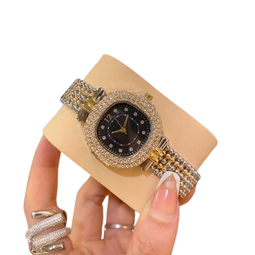Fashion Luxury Gold Watch Women Watches Rhinestone Ladies wristwatch Stainless Steel iced out diamonds famous brand bracelet Clock