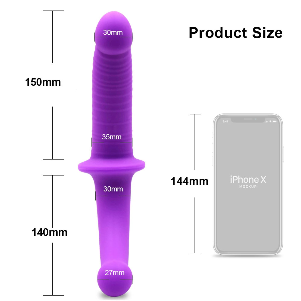 Strapless Strapon Realistic Silicone Dildo for Anal Vagina Stimulation Double Side Adult Sex Toy Male Female Lesbian Couple 240312