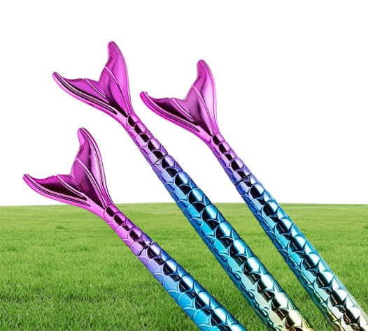 Mermaid Pen Gift Stationery Fish Ballpoint Pens Creative Office Business Supplies Students Prize black blue ink 1mm 05mm