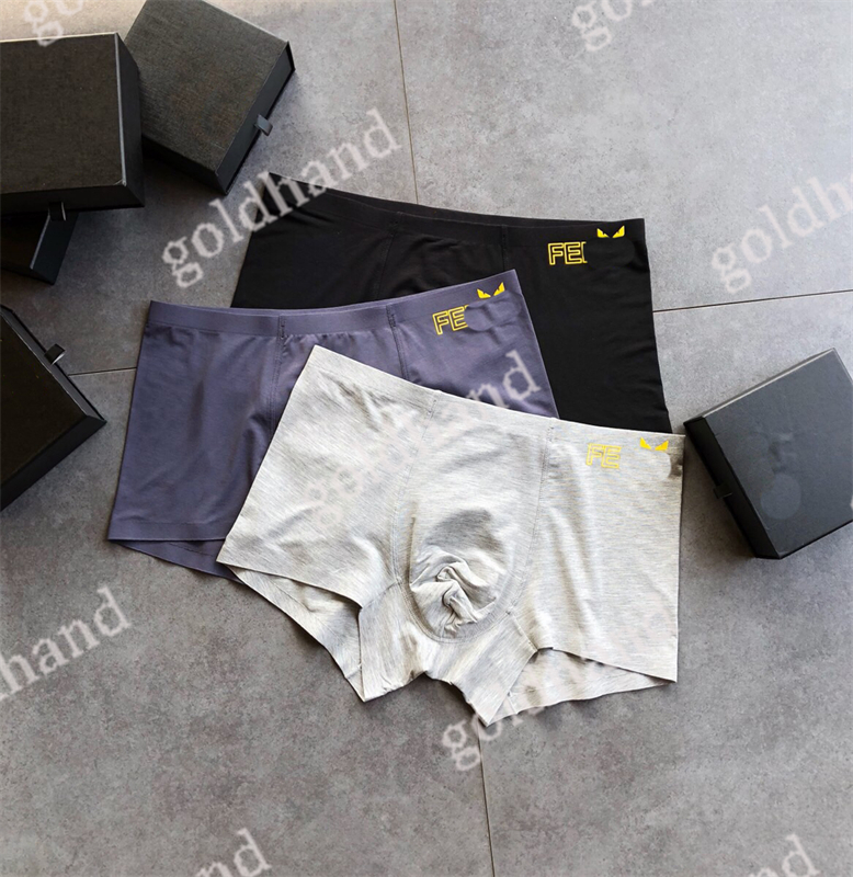 Mens Casual Underpant Summer Sport Breathable Boxers Sexy Male Uderwear Letter Printed Briefs